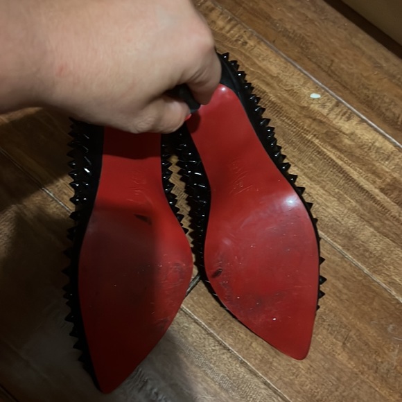 Black studded high heels 6 inch - Picture 4 of 5